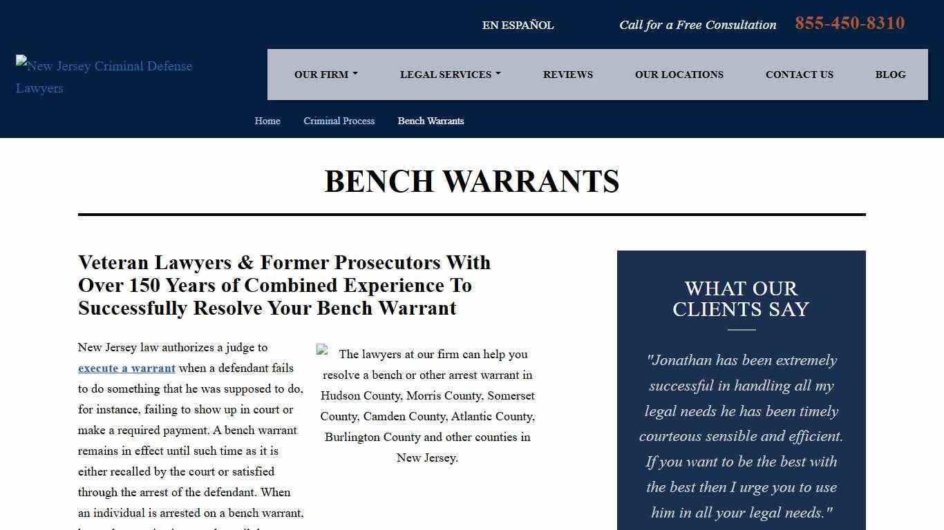 What You Need to Know About New Jersey Bench Warrants